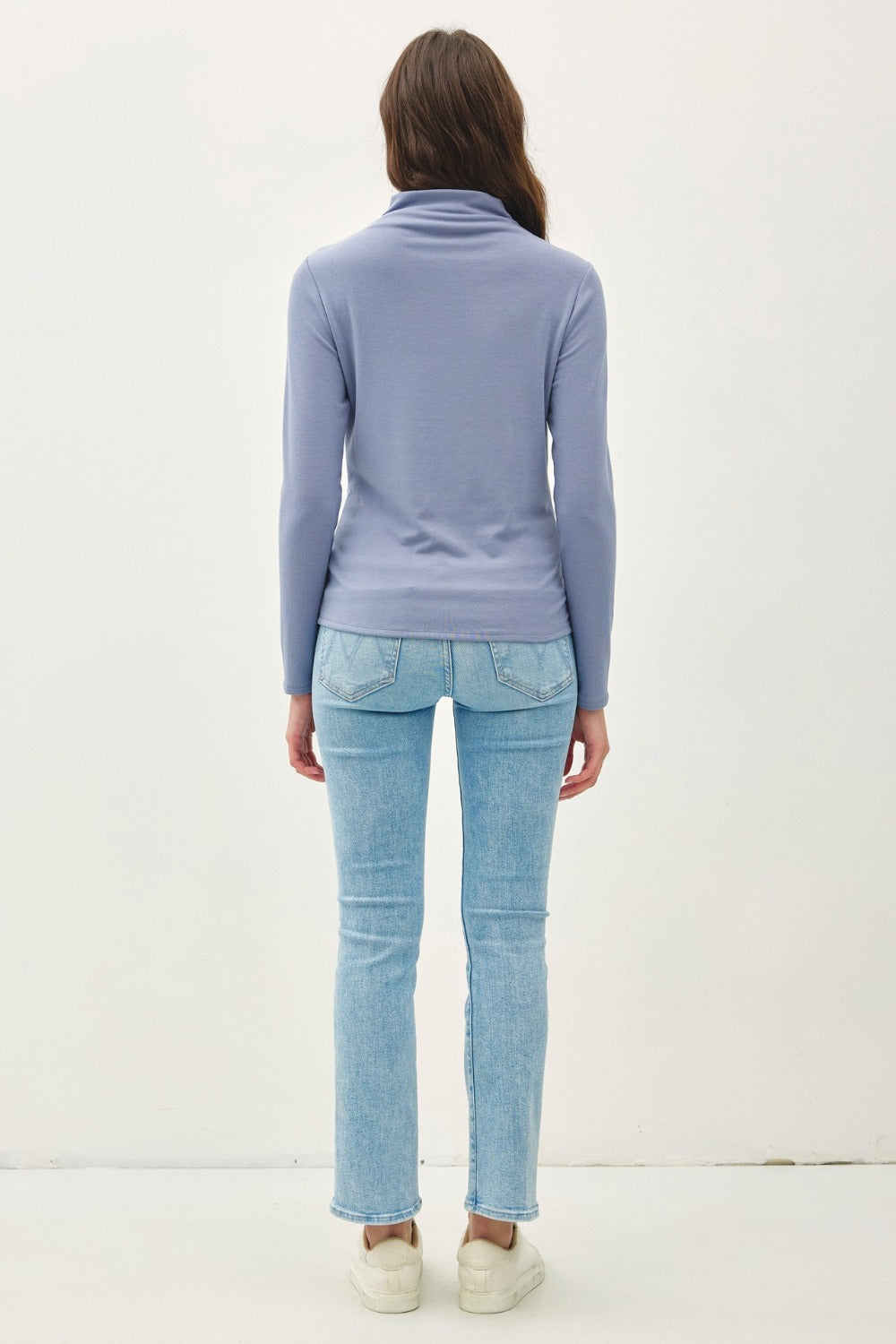 Be Cool Mock Neck Long Sleeve T-Shirt - Charming Charlie