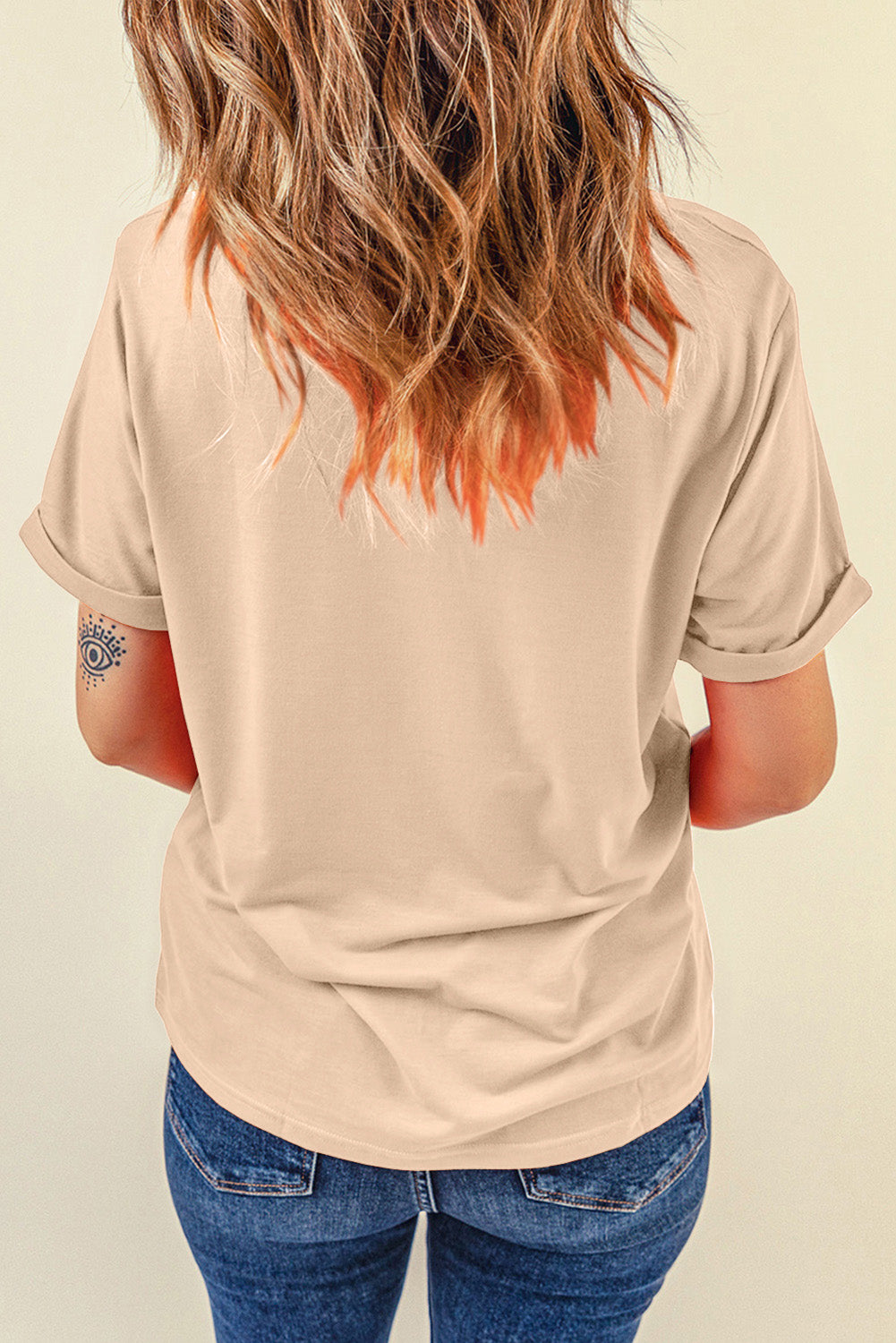 AMERICA Round Neck Short Sleeve T-Shirt - Charming Charlie