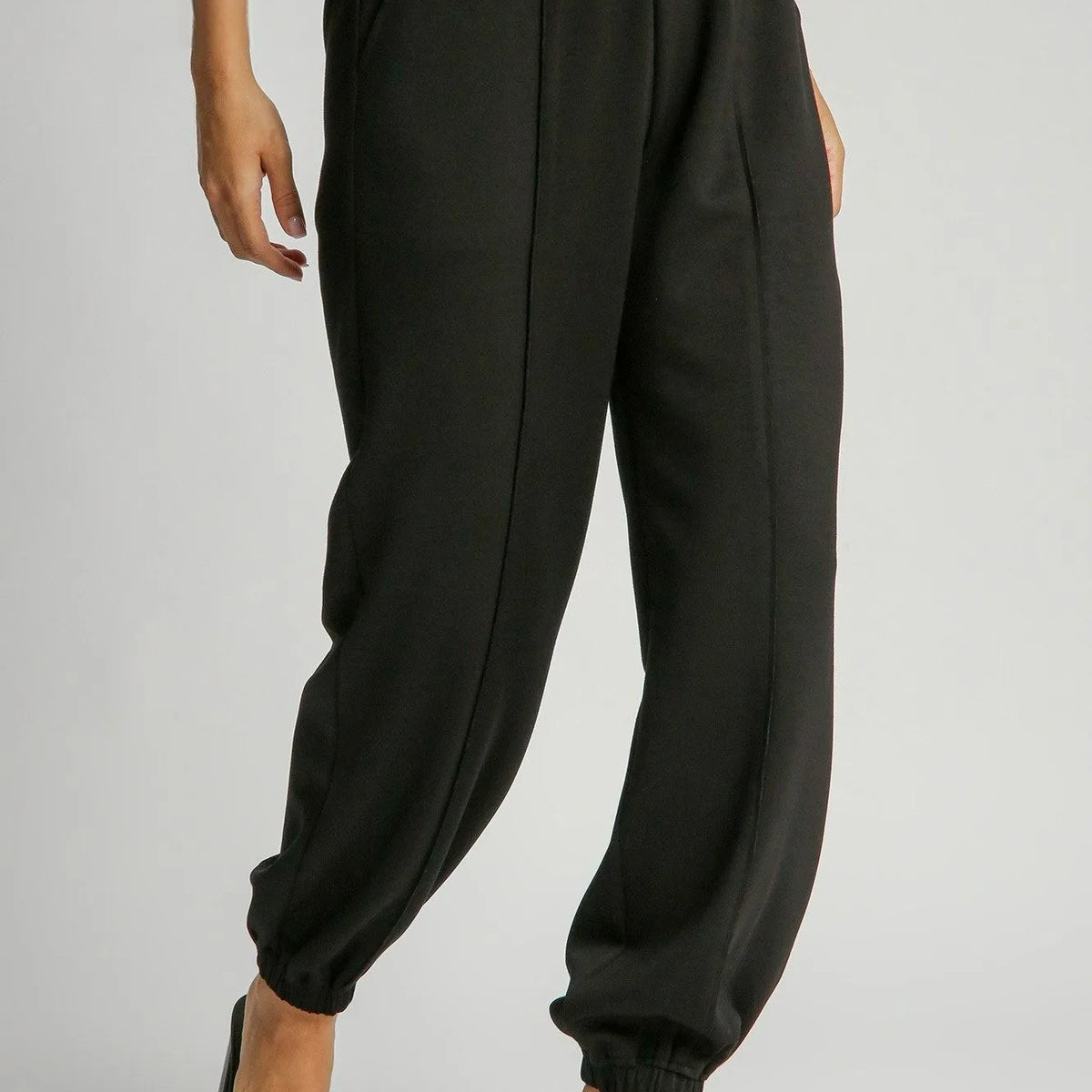 Umgee Drawstring Wide Leg Cropped Pants