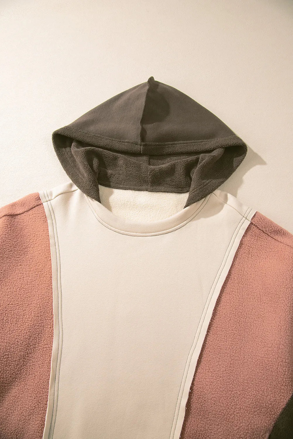 Color Block Long Sleeve Hoodie - Charming Charlie