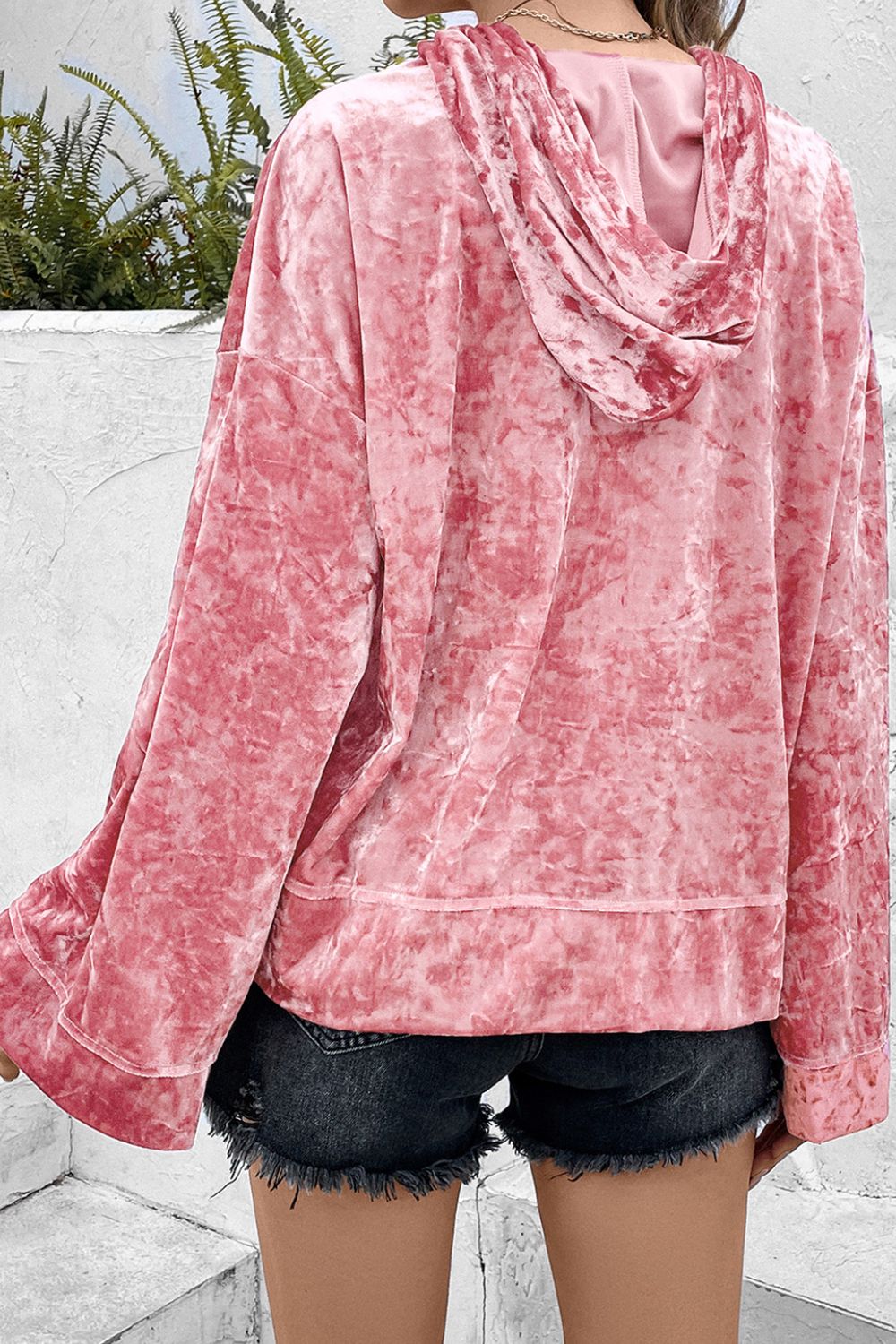 Thunderbolt Sequin Long Sleeve Hoodie - Charming Charlie
