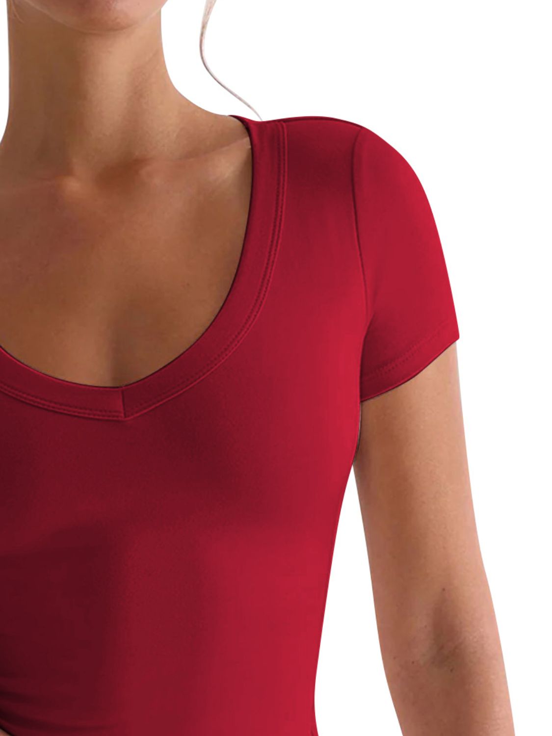 Lovelet Scoop Neck Short Sleeve T-Shirt - Charming Charlie
