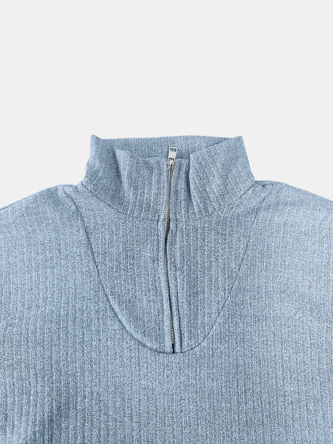 Full Size Quarter Zip Long Sleeve Top - Charming Charlie