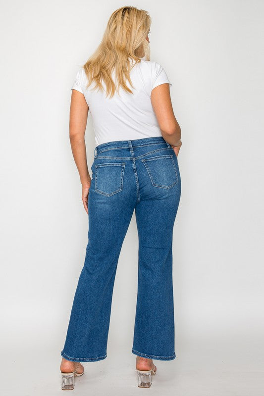 bytos Full Size Cat's Whiskers Mid Rise Ankle Jeans - Charming Charlie