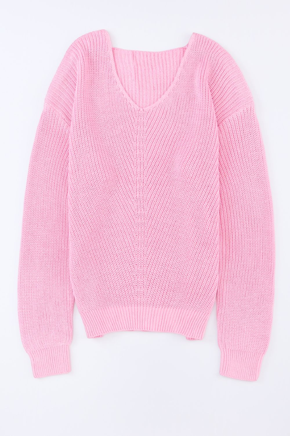V-Neck Drop Shoulder Sweater - Charming Charlie