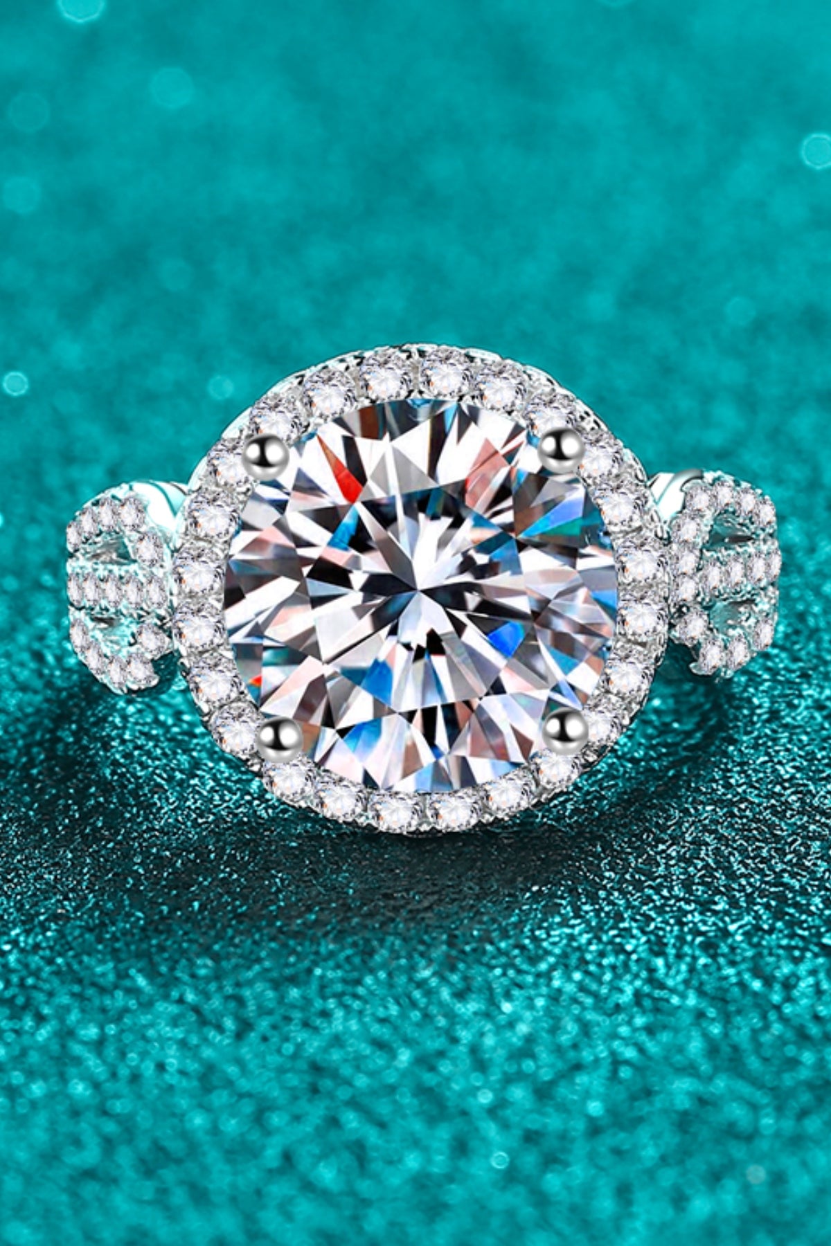 5 Carat Moissanite 925 Sterling Silver Ring - Charming Charlie