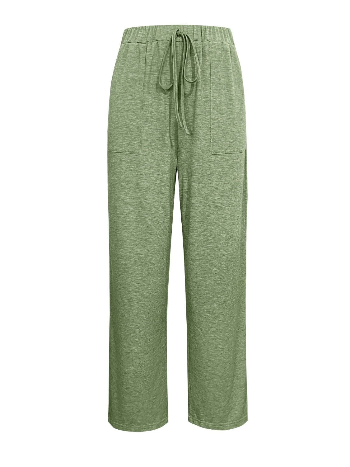 Tied Wide Leg Pants with Pockets - Charming Charlie