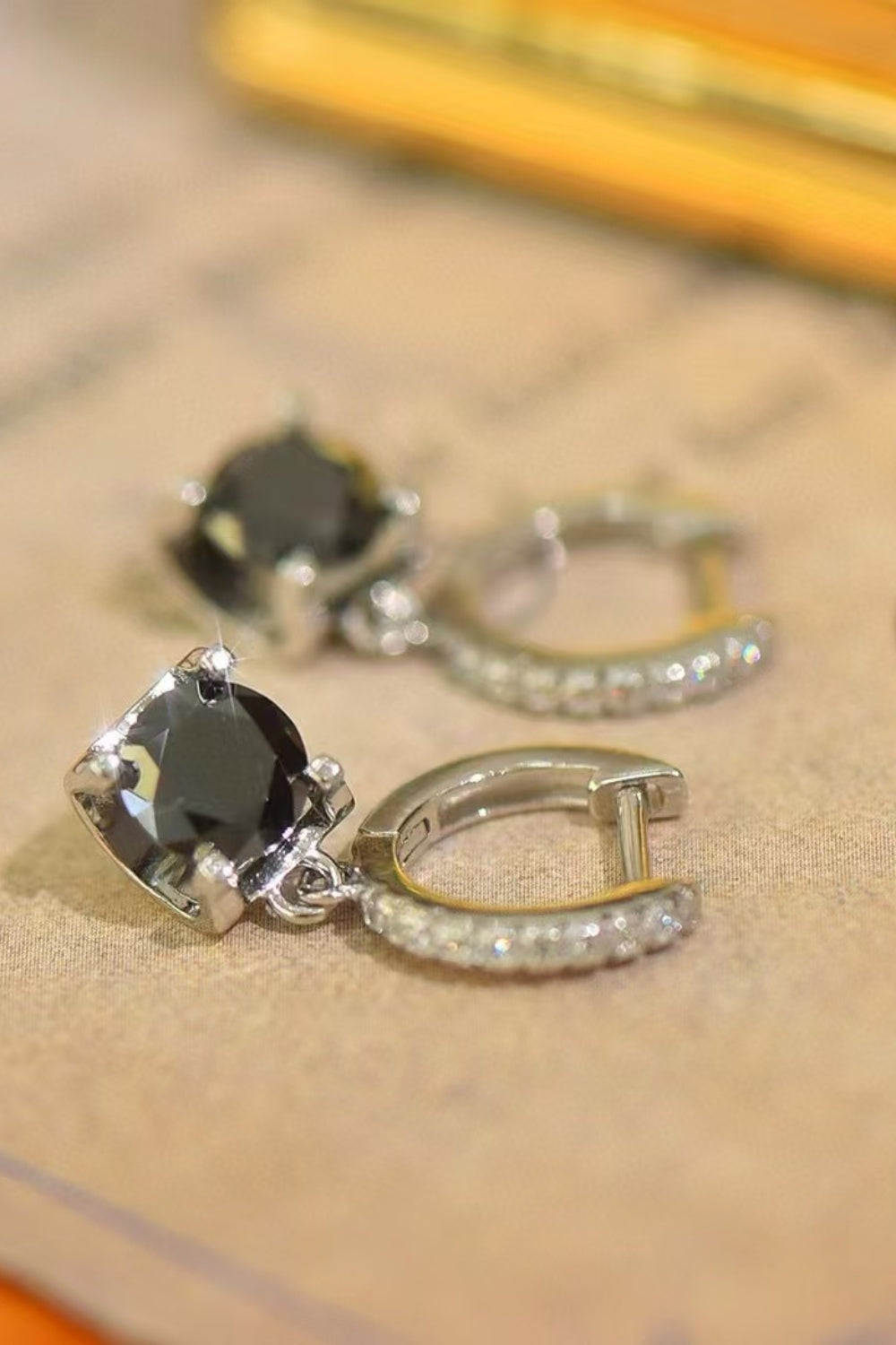 2 Carat Moissanite 925 Sterling Silver Drop Earrings - Charming Charlie