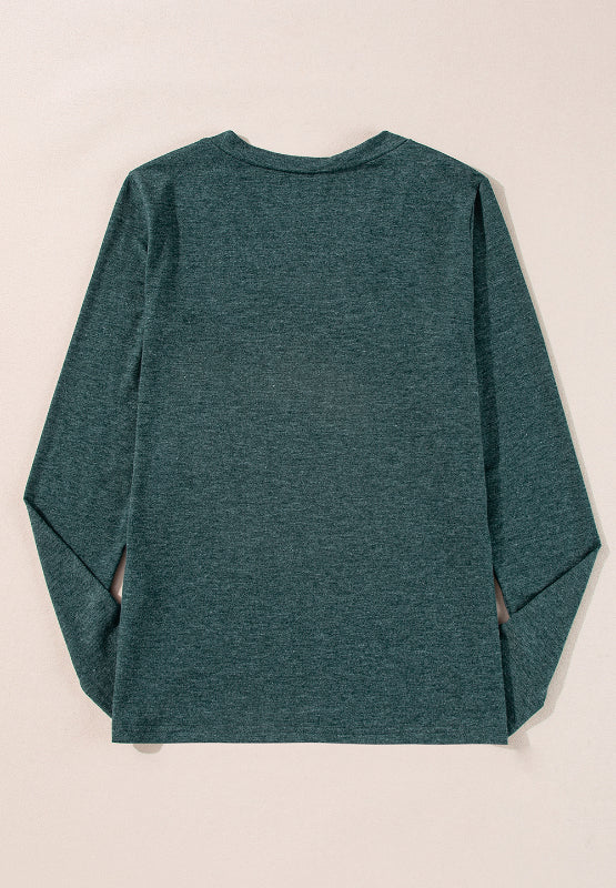 V-Neck Long Sleeve T-Shirt - Charming Charlie