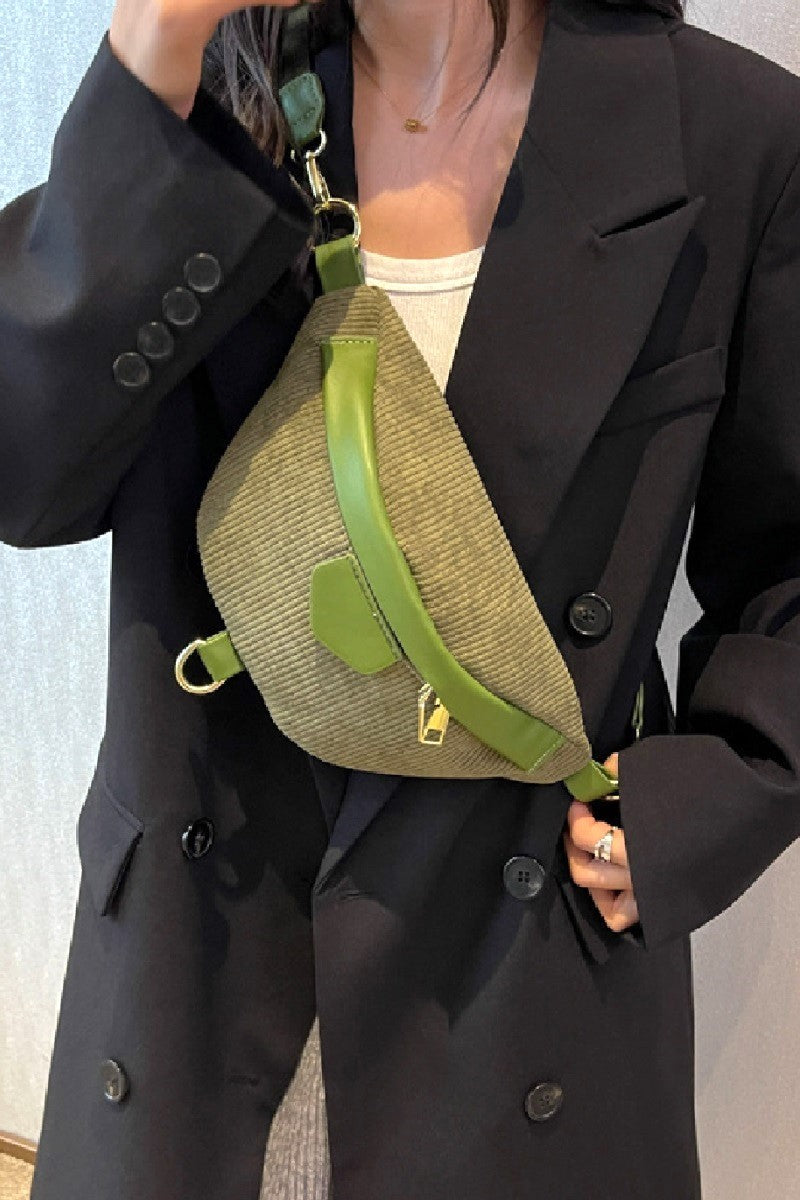 Zenana Corduroy Crossbody Bag with Removable Strap - Charming Charlie