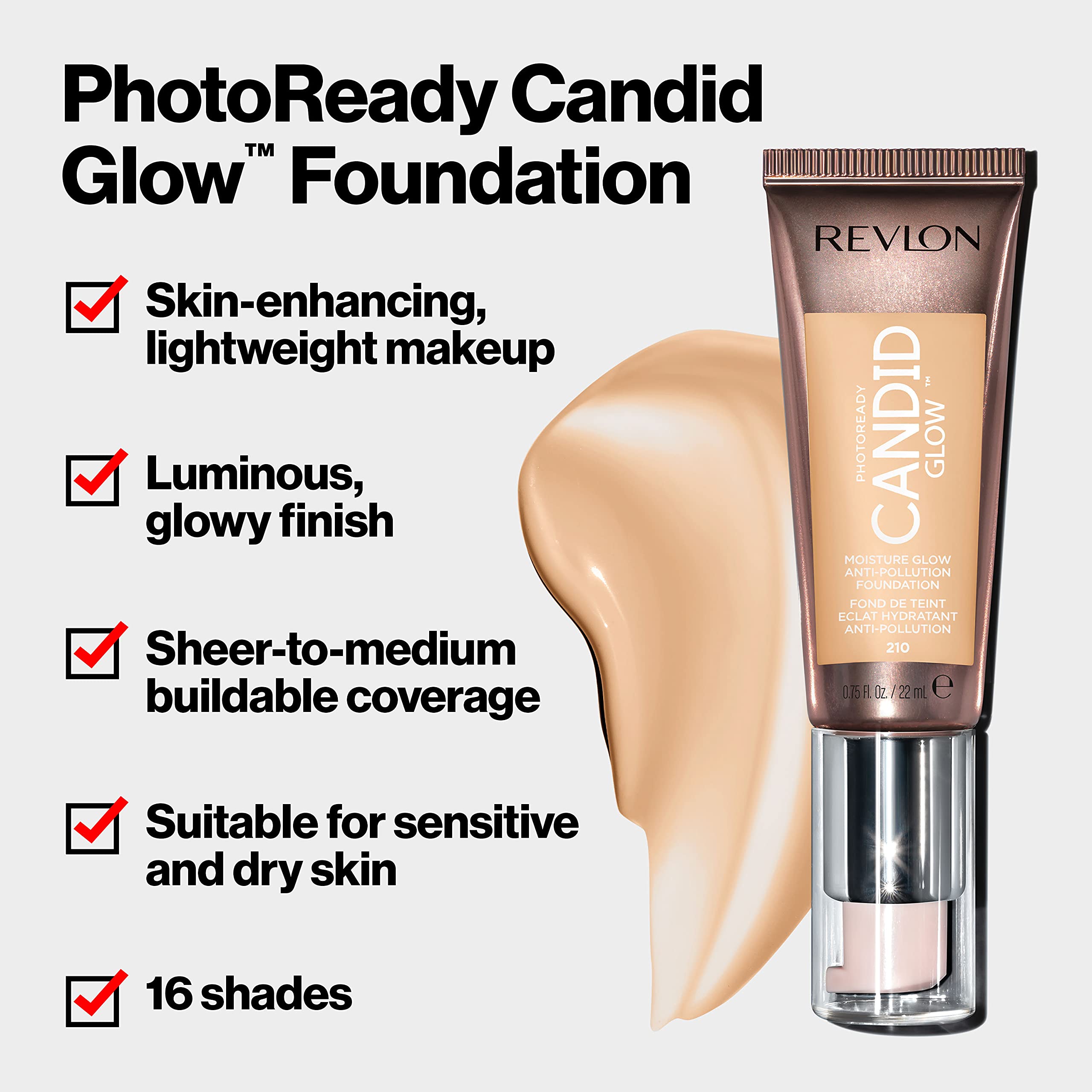 Revlon Photoready Candid glow moisture Glow Anti-Pollution Foundation - Charming Charlie