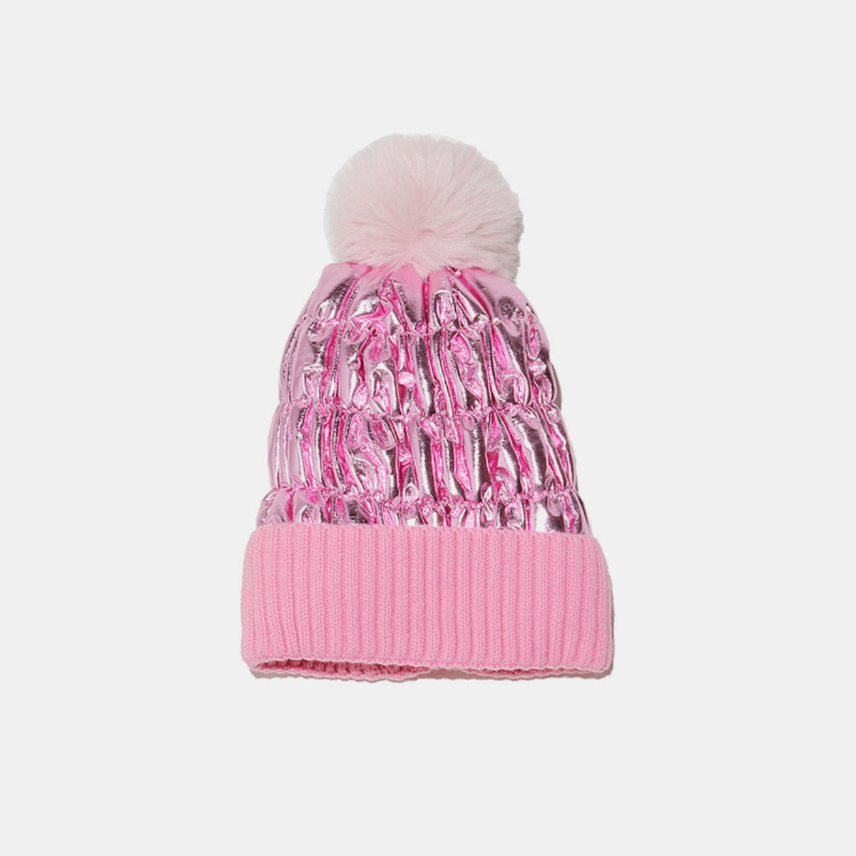 Thermal Knit Hat with Pompom - Charming Charlie