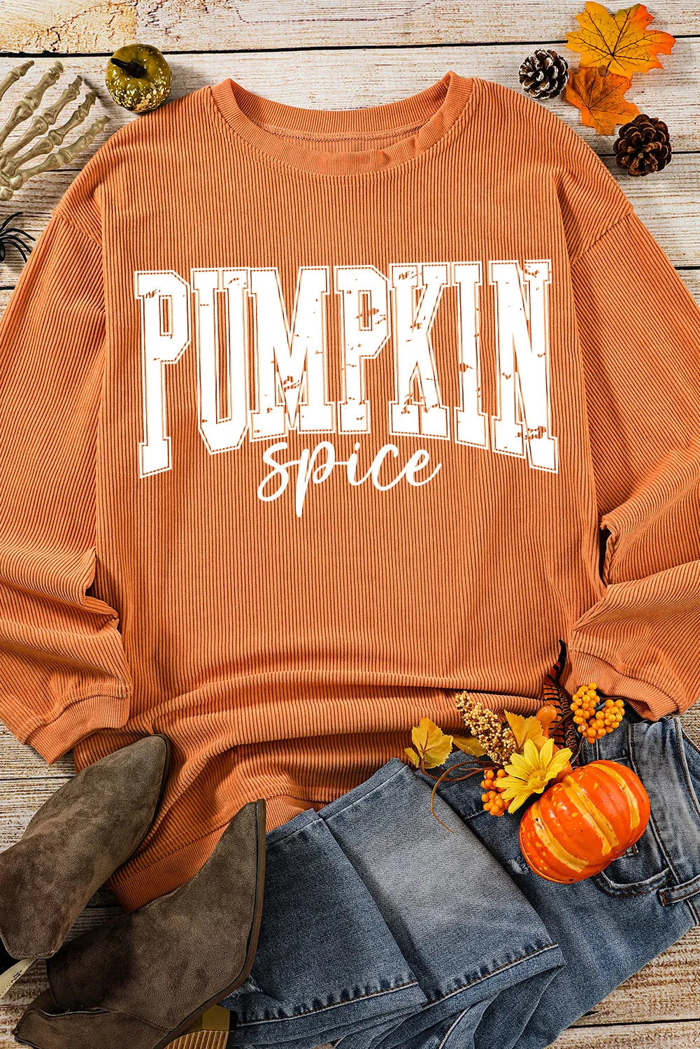 Letter Graphic Long Sleeve Sweatshirt - Charming Charlie