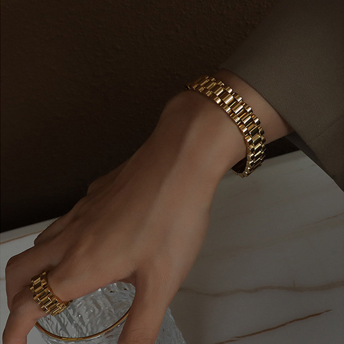 Titanium Steel Chain Bracelet - Charming Charlie