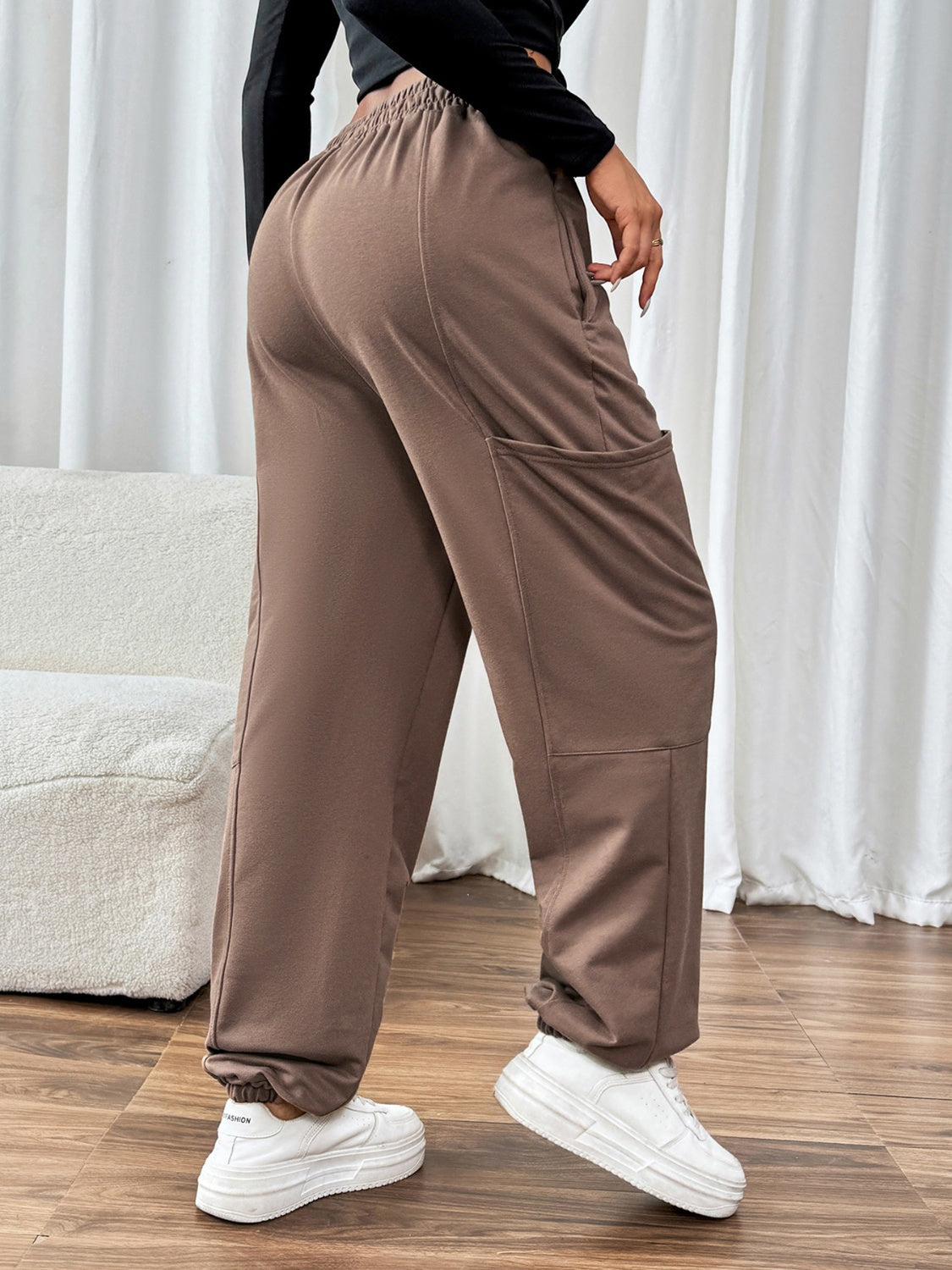 Tied Joggers with Pockets - Charming Charlie