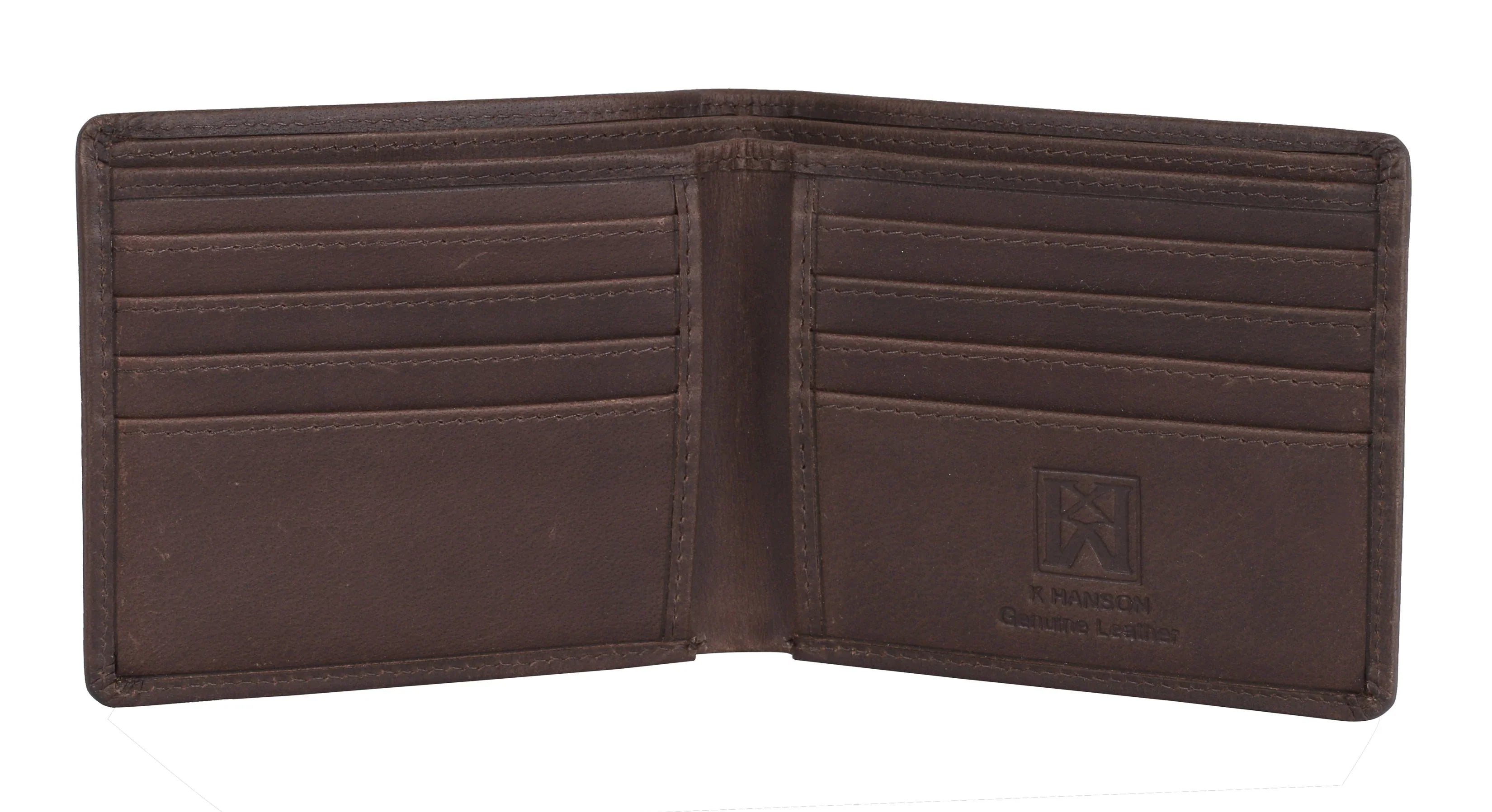 Karla Hanson AMERICA WILD Men's Hunter Leather Wallet Elk Stag - Karla Hanson