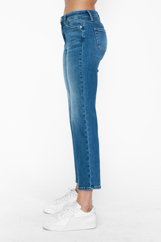 bytos Full Size Cat's Whiskers Mid Rise Ankle Jeans - Charming Charlie