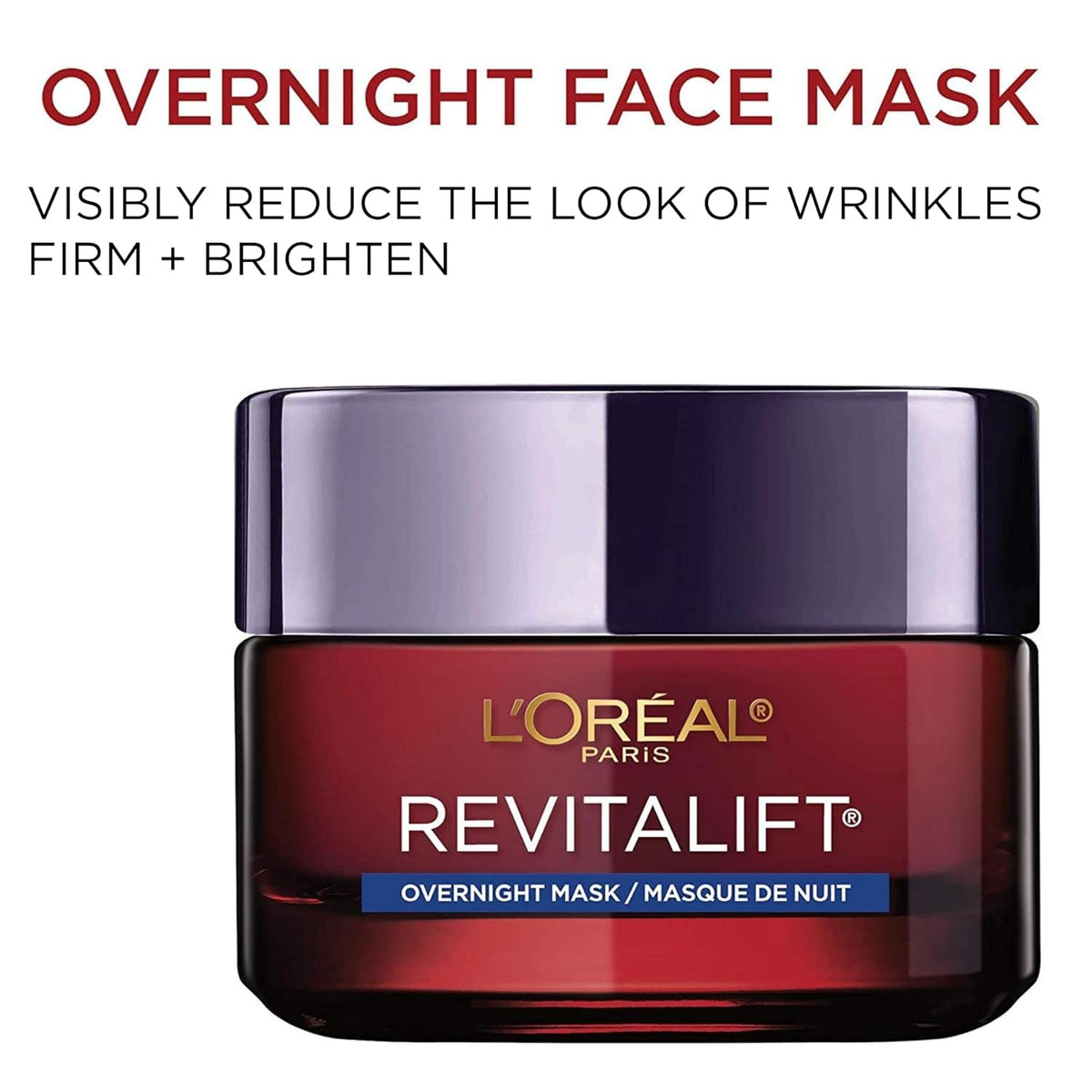L'Oreal Paris Revitalift Triple Power Anti-Aging Overnight Mask, Pro Retinol, Hyaluronic Acid & Vitamin C, Reduce Wrinkles 1.7 Oz - Charming Charlie