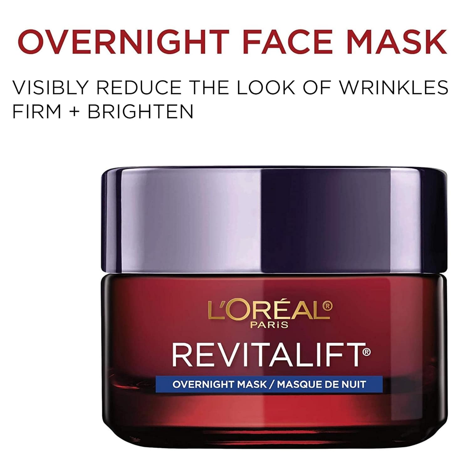 L'Oreal Paris Revitalift Triple Power Anti-Aging Overnight Mask, Pro Retinol, Hyaluronic Acid & Vitamin C, Reduce Wrinkles 1.7 Oz - Charming Charlie