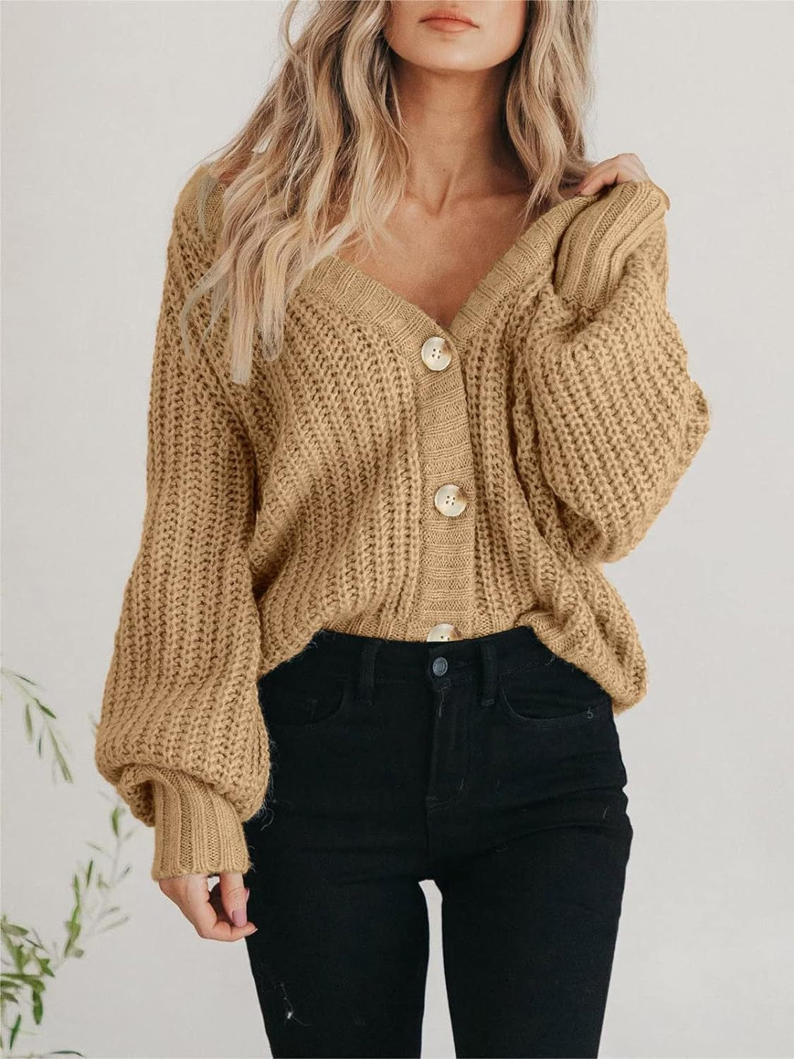 Button Up Long Sleeve Cardigan - Charming Charlie
