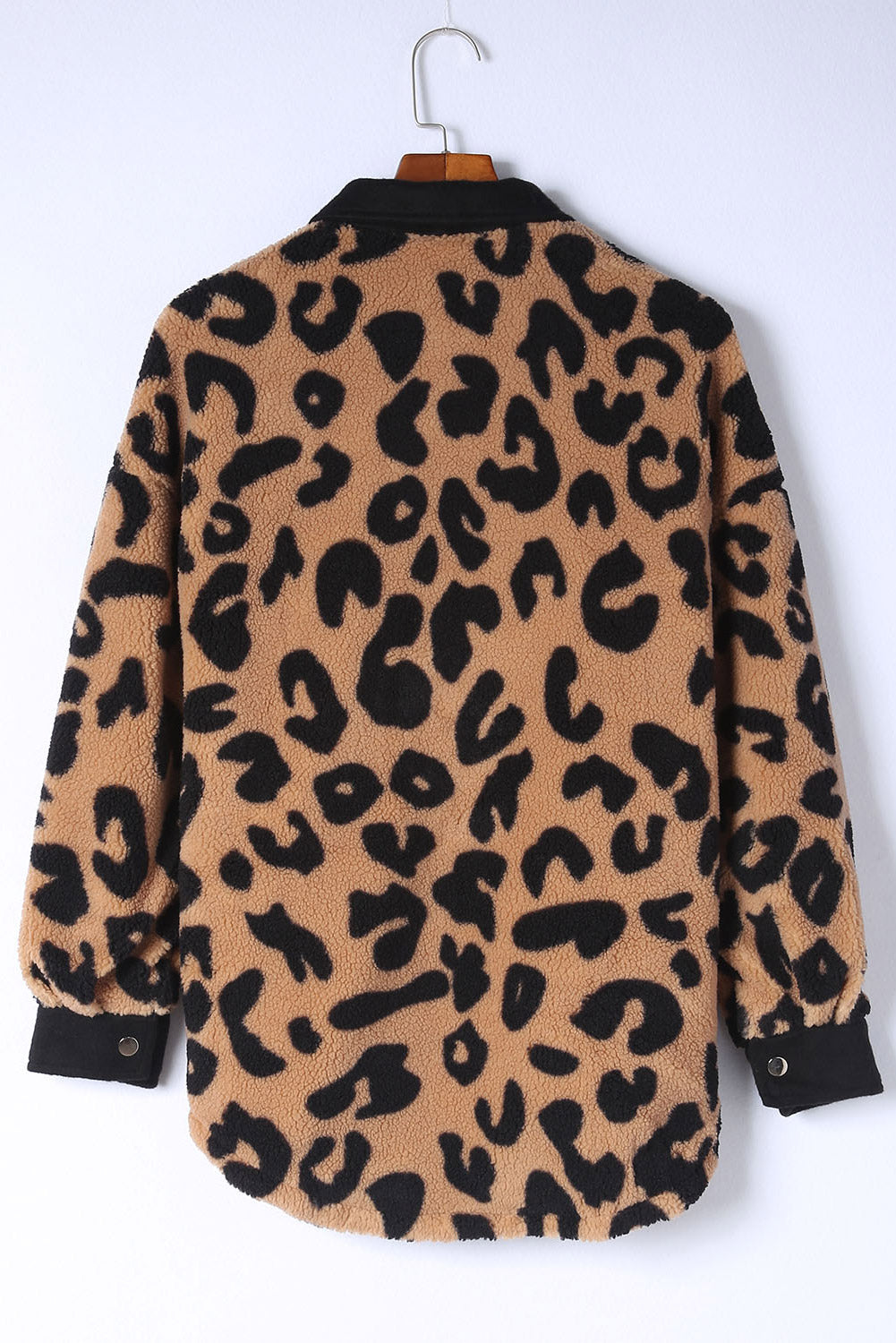 Leopard Button Up Long Sleeve Jacket - Charming Charlie