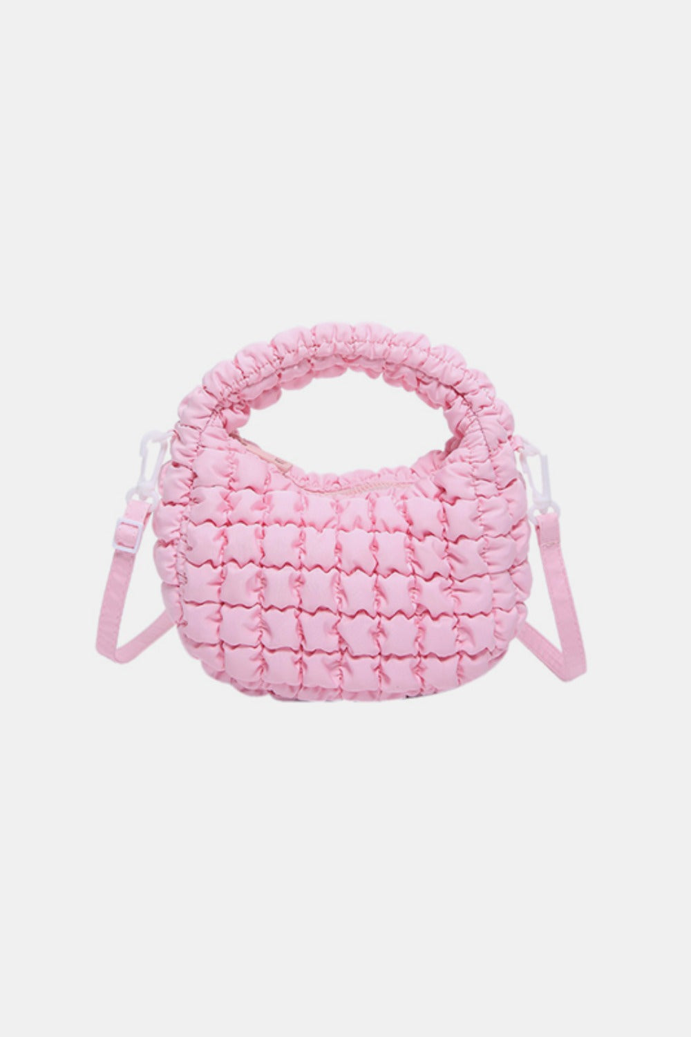 Quilted Puffy Removable Strap Crossbody Bag - Charming Charlie