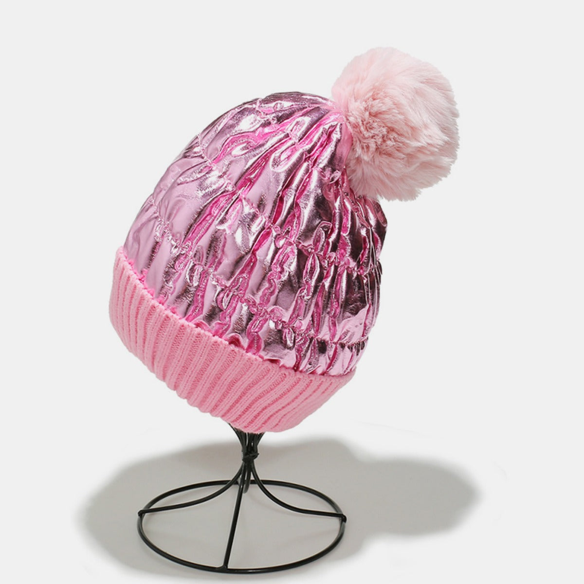 Thermal Knit Hat with Pompom - Charming Charlie