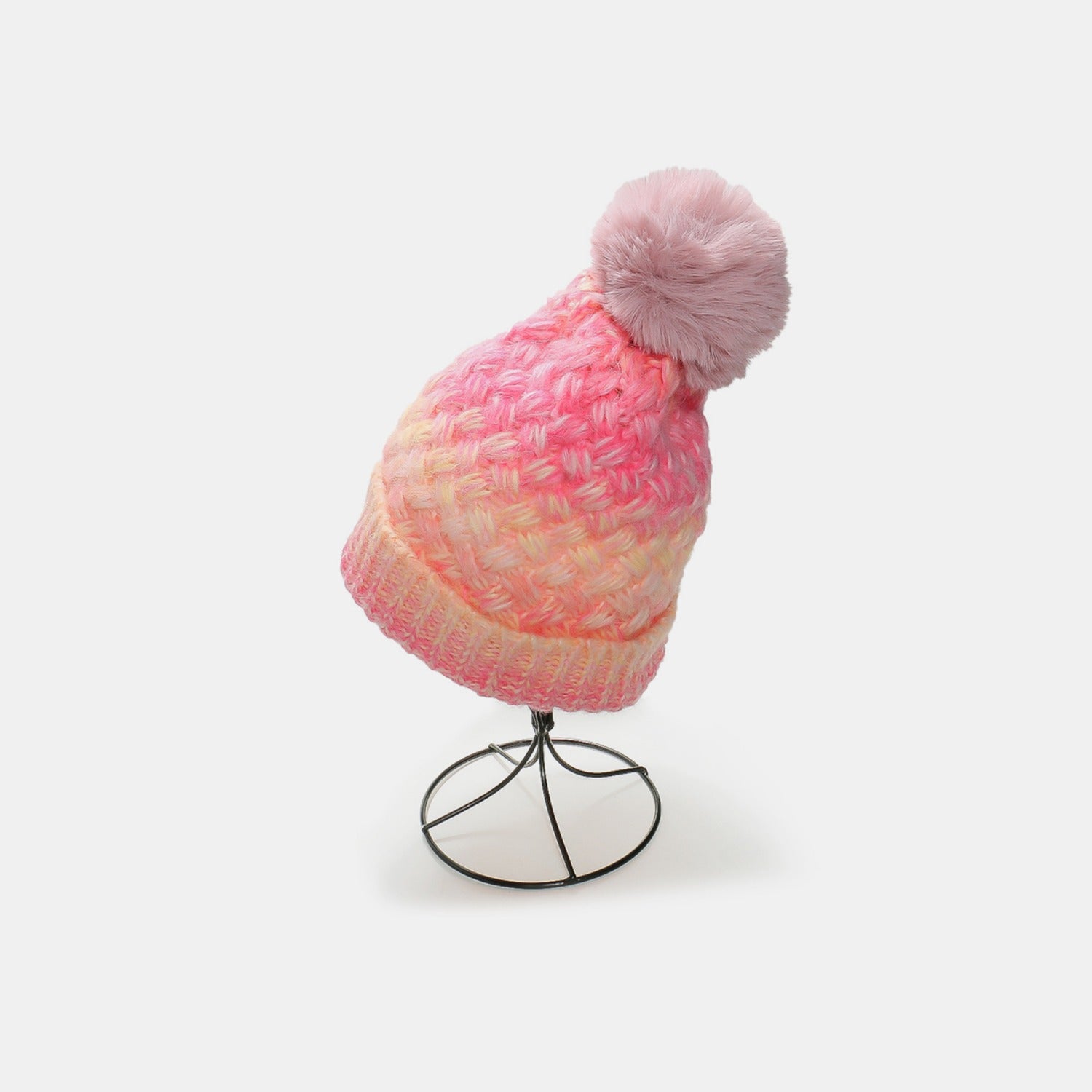 Gradient Knit Hat with Pompom - Charming Charlie