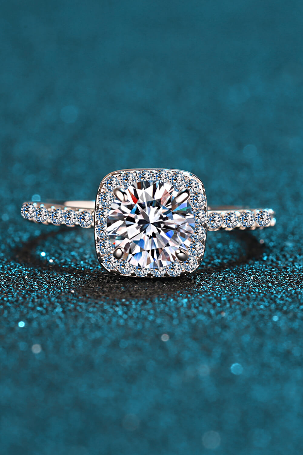 Square Moissanite Ring - Charming Charlie
