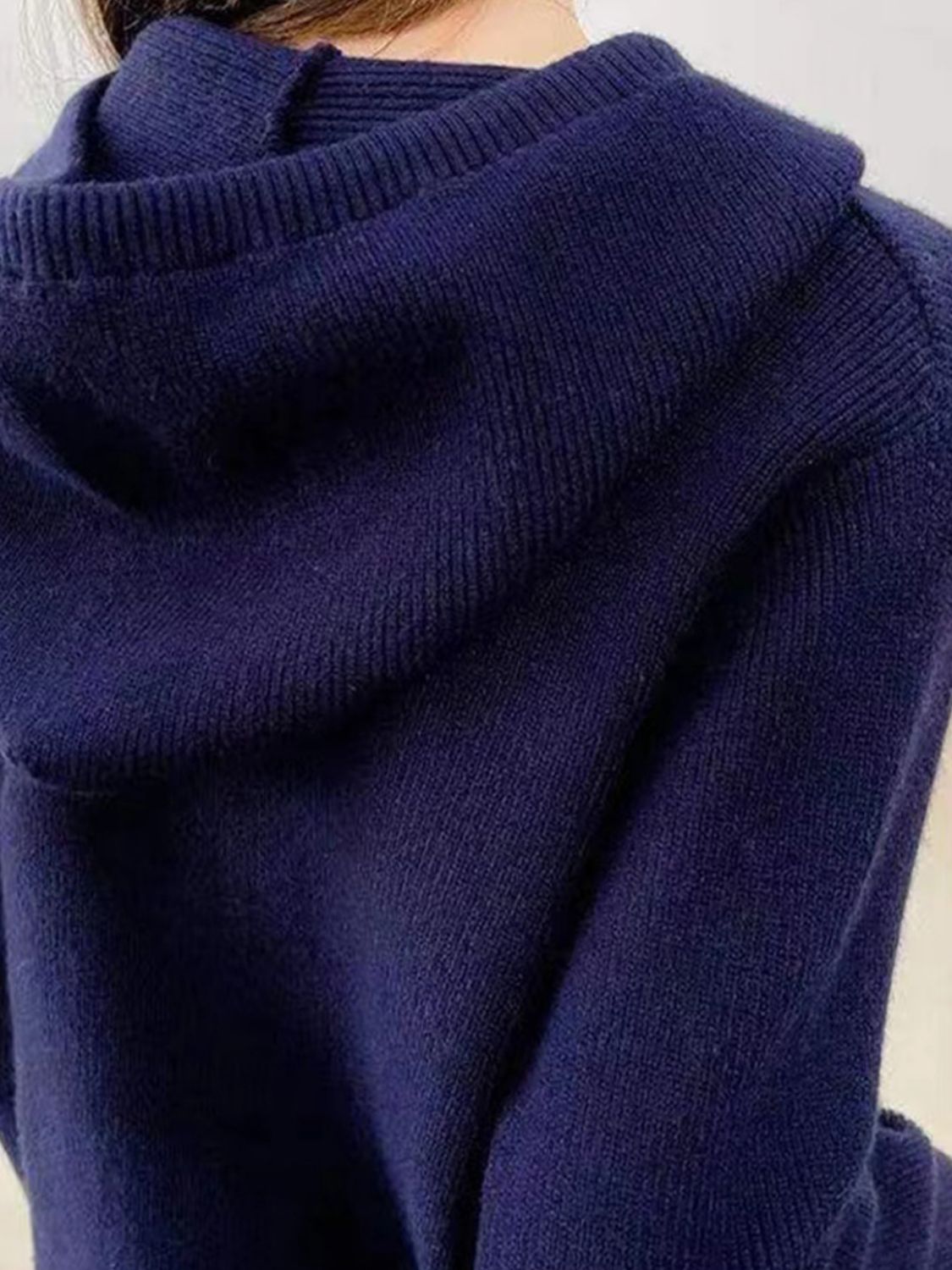Drawstring Zip Up Long Sleeve Hooded Sweater - Charming Charlie
