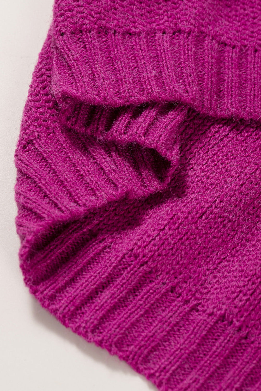 Color Block Drop Shoulder Round Neck Sweater - Charming Charlie