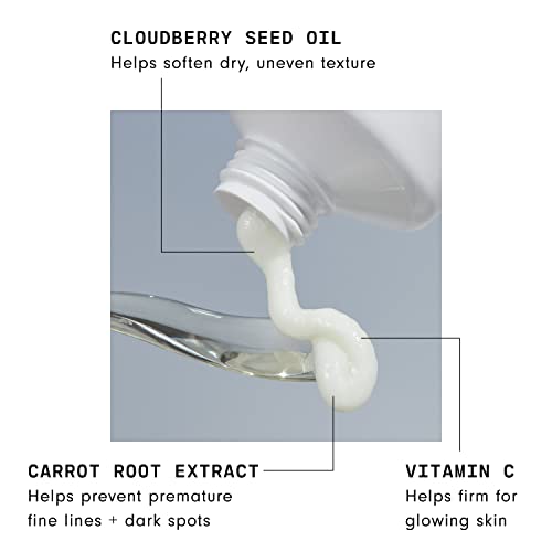 Versed Weekend Glow Daily Brightening Moisturizer - Vegan Lightweight Vitamin C Moisturizer with Cloudberry Seed Oil - Hydrating Face Moisturizer for Discoloration & Uneven Texture (2oz) - Charming Charlie