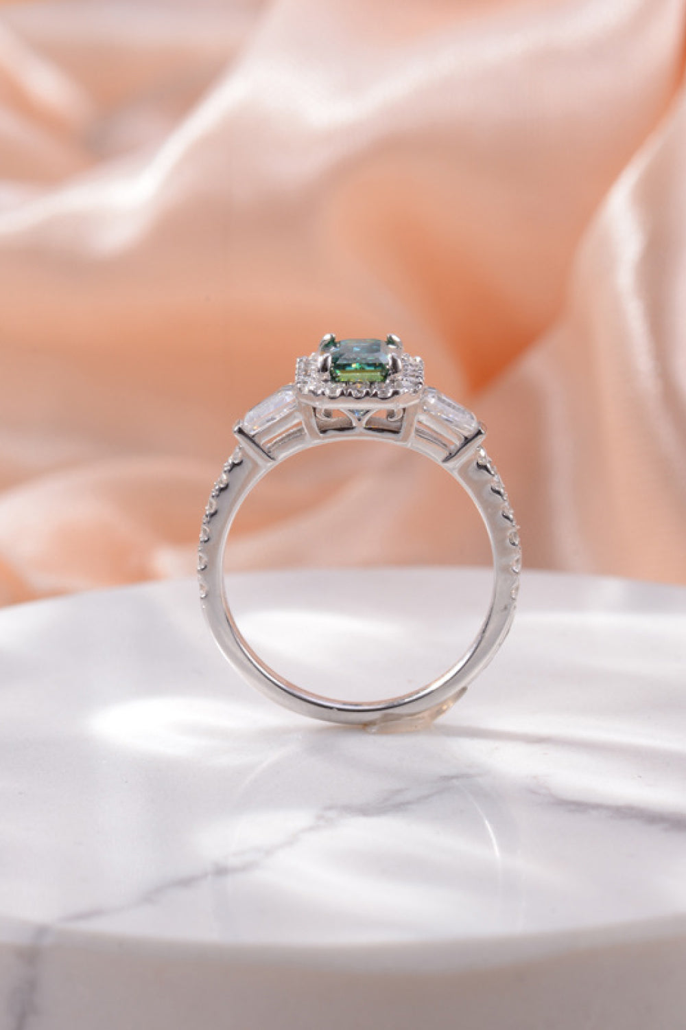 1 Carat Moissanite 925 Sterling Silver Ring - Charming Charlie