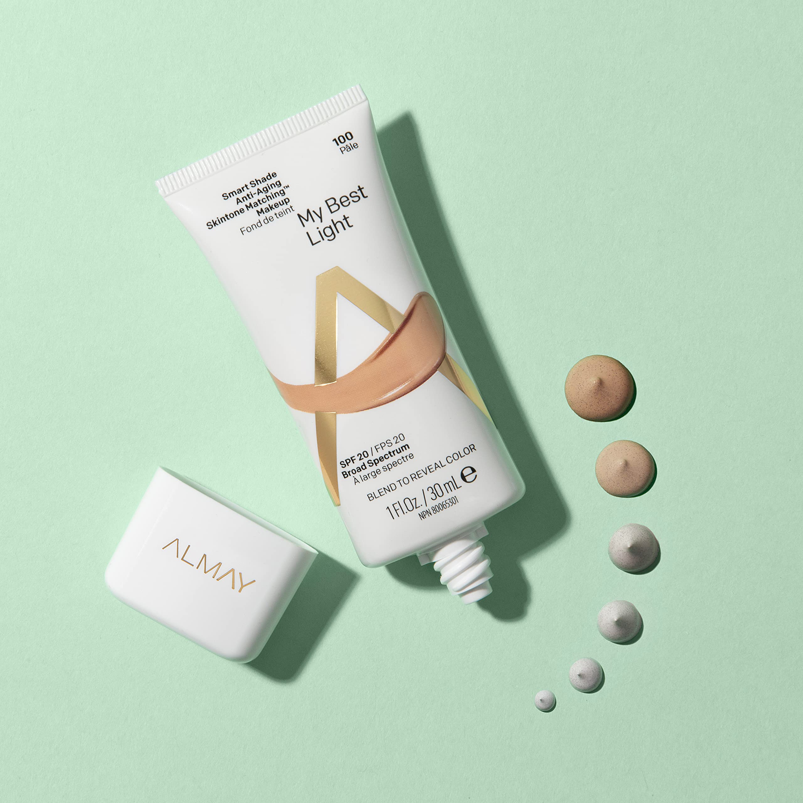 Almay Smart Shade Anti-Aging Skintone Matching Makeup Hypoallergenic Cruelty Free Oil Free -Fragrance Dermatologist Tested Foundation with SPF 20 1oz - Charming Charlie