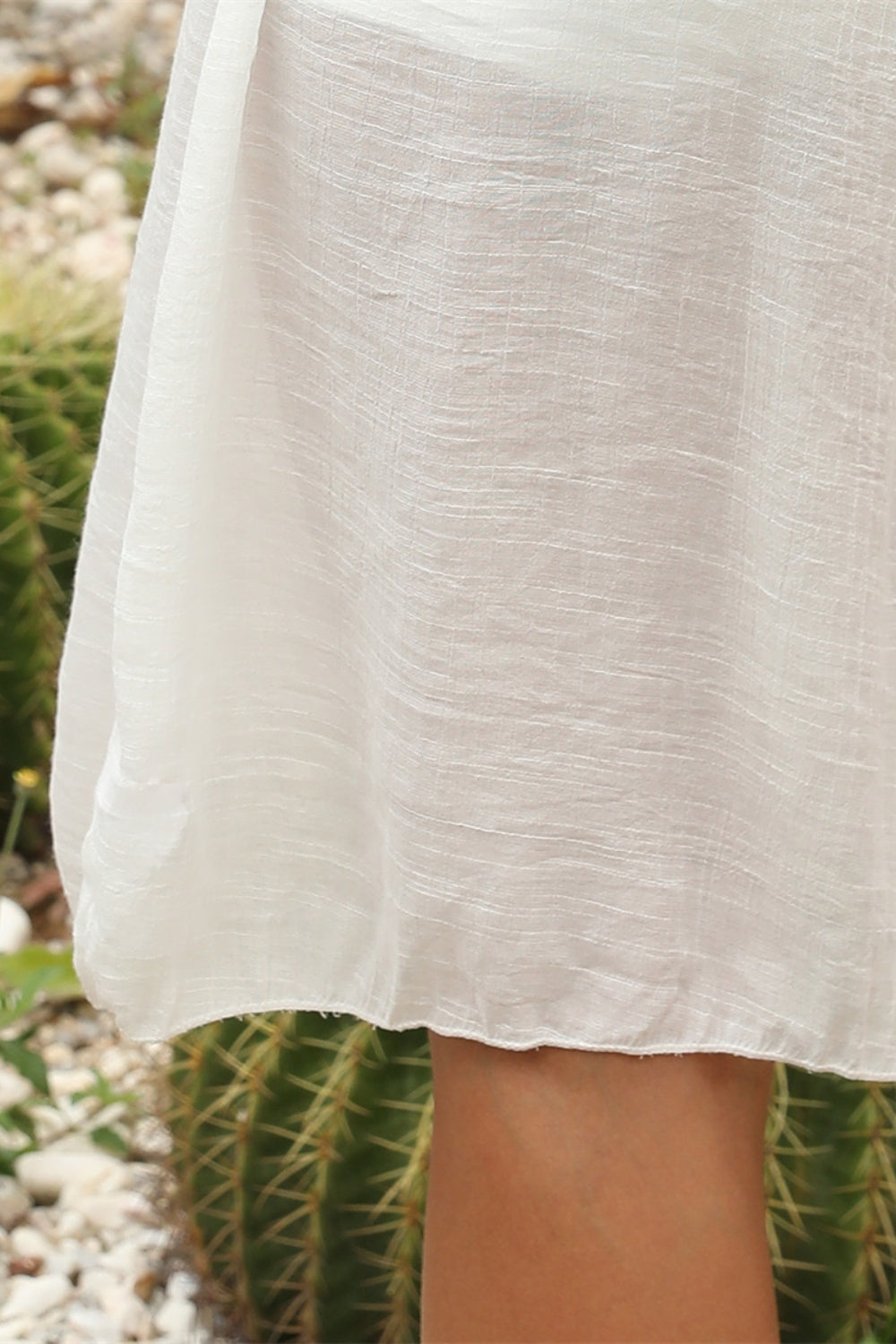 Geometric V-Neck Spaghetti Strap Cover Up Dress - Charming Charlie