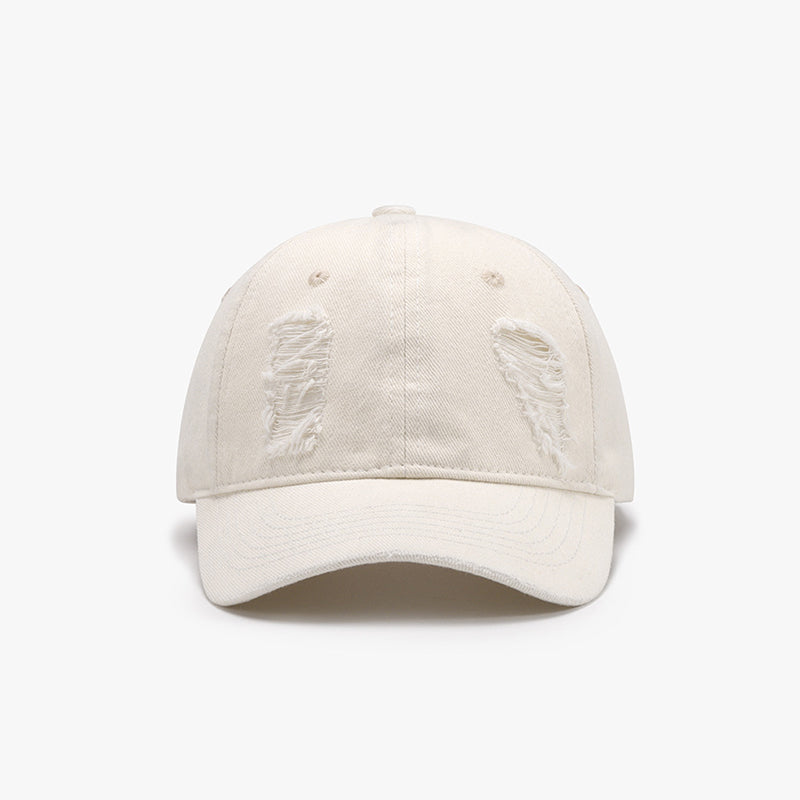 Distressed Cotton Baseball Cap - Charming Charlie