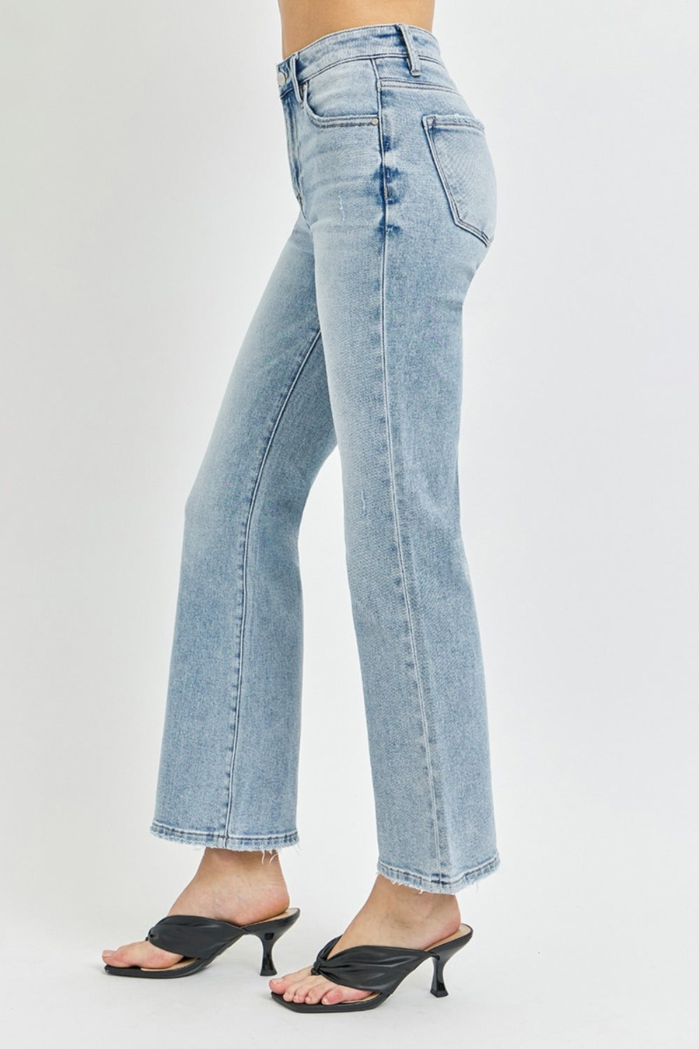 RISEN Full Size High Rise Ankle Flare Jeans - Charming Charlie