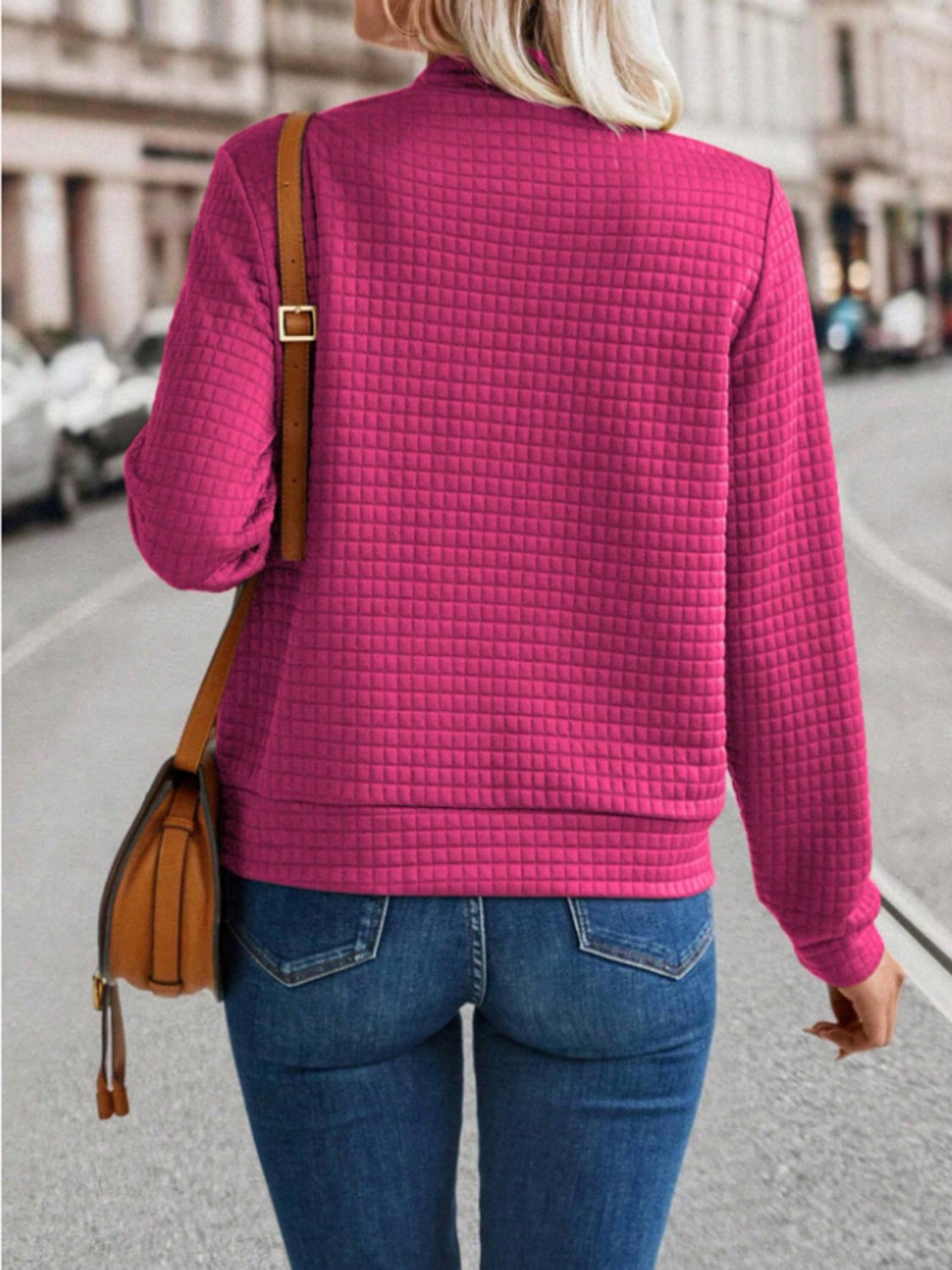 Zip Up Long Sleeve Jacket - Charming Charlie