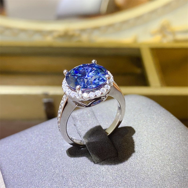5 Carat Moissanite 925 Sterling Silver Ring - Charming Charlie
