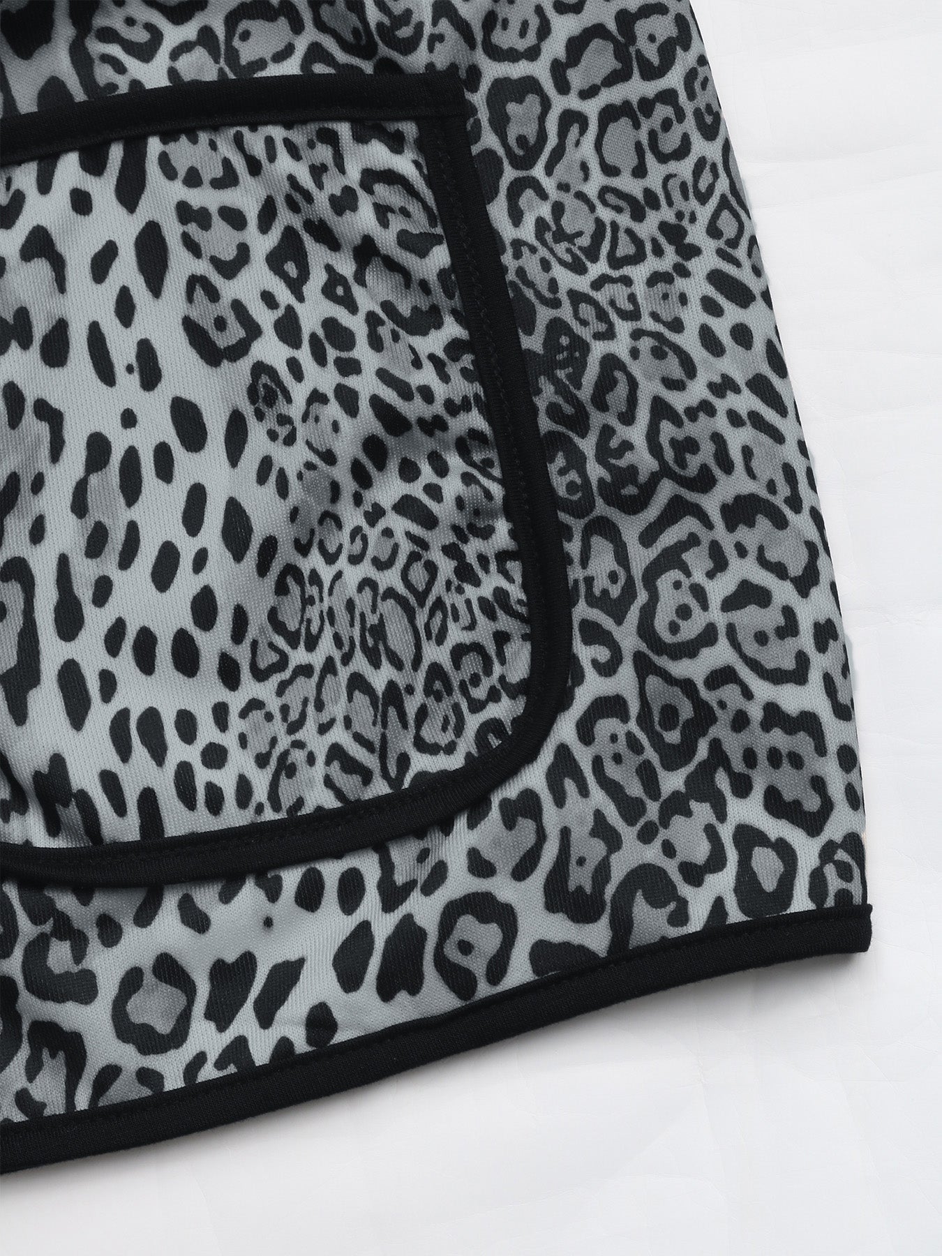 Perfee Leopard Open Front Long Sleeve Jacket - Charming Charlie