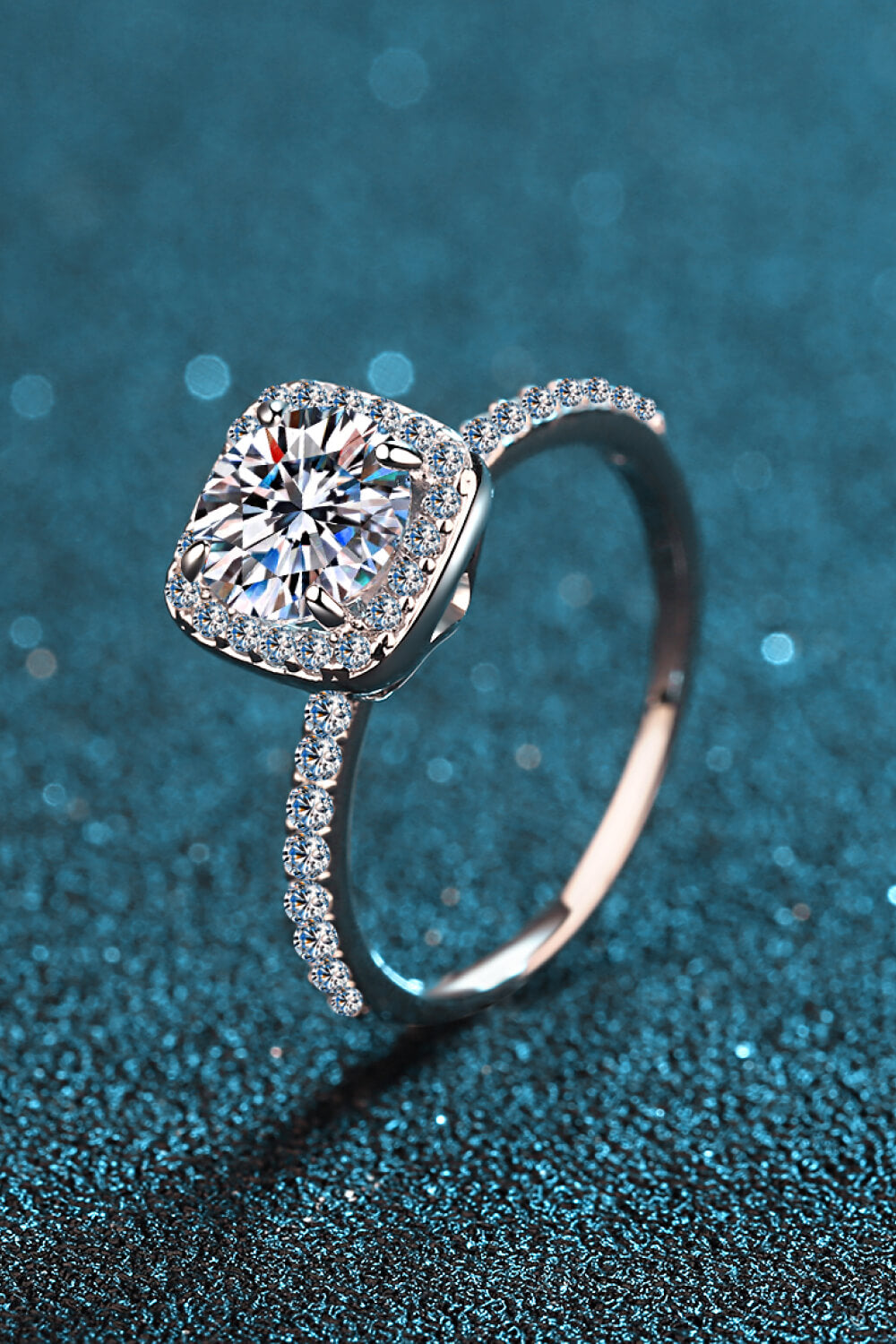 Square Moissanite Ring - Charming Charlie