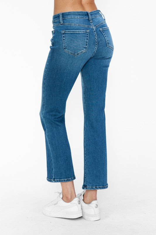 bytos Full Size Cat's Whiskers Mid Rise Ankle Jeans - Charming Charlie
