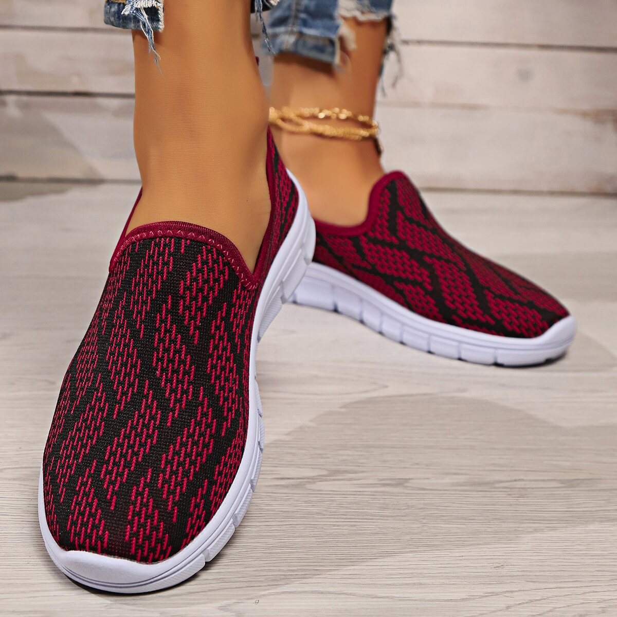 Round Toe Flat Slip-Ons - Charming Charlie