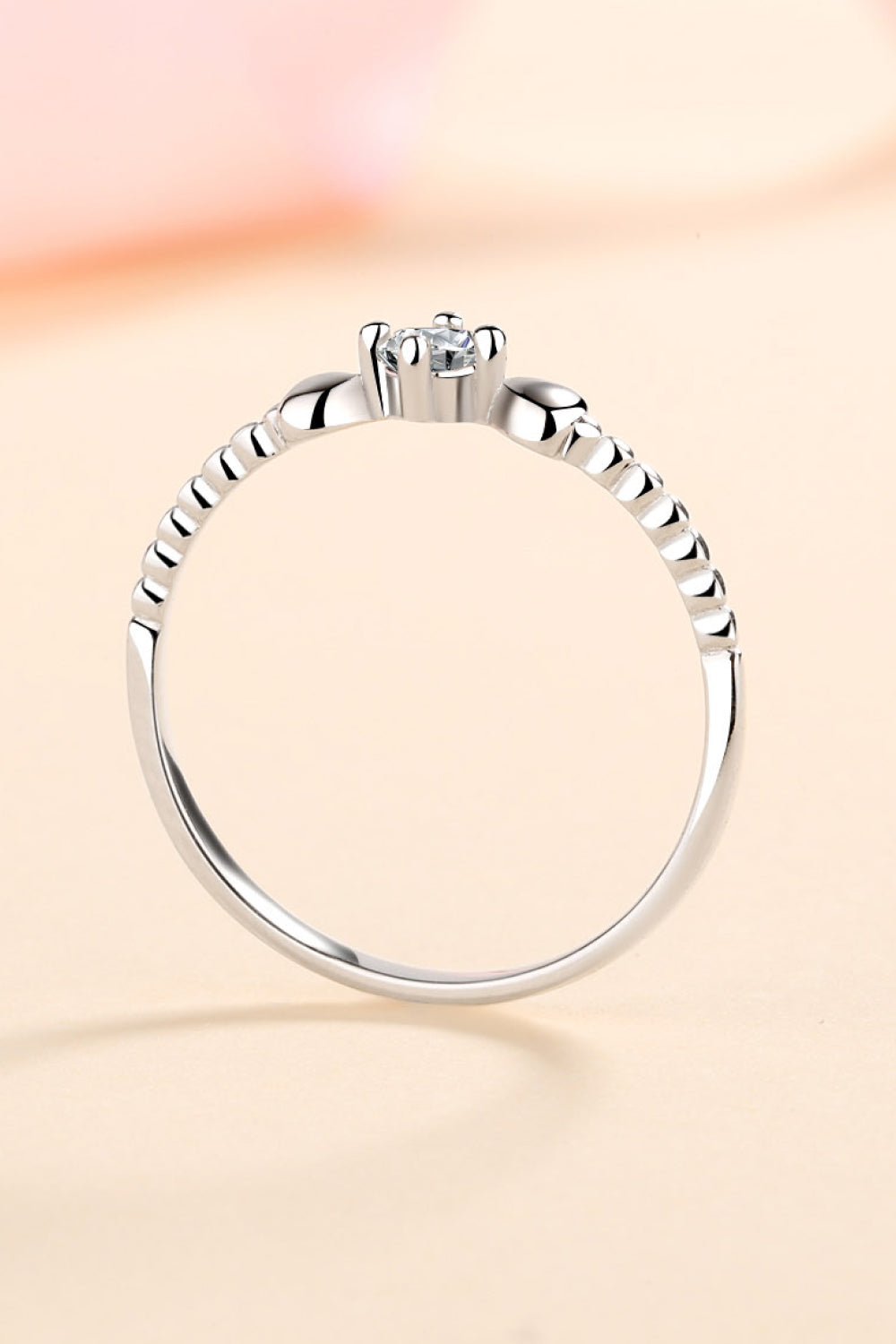 Adored Moissanite Heart 925 Sterling Silver Ring - Charming Charlie