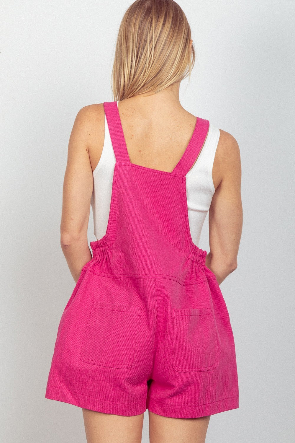 VERY J Adjustable Suspender Overalls with Pockets - Charming Charlie