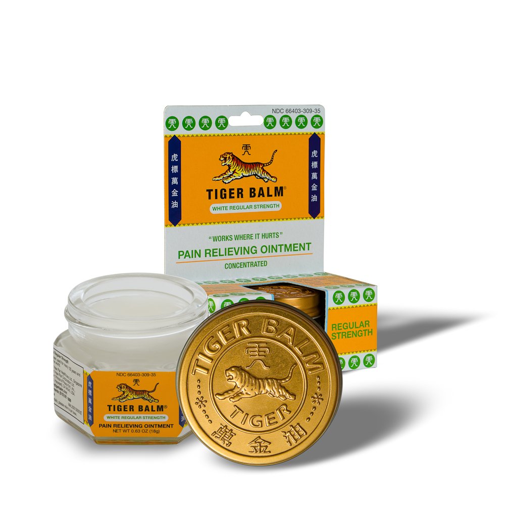 Tiger Balm Pain Relieving Ointment, Regular Strength, 0.63 Ounces (18 g) - Charming Charlie