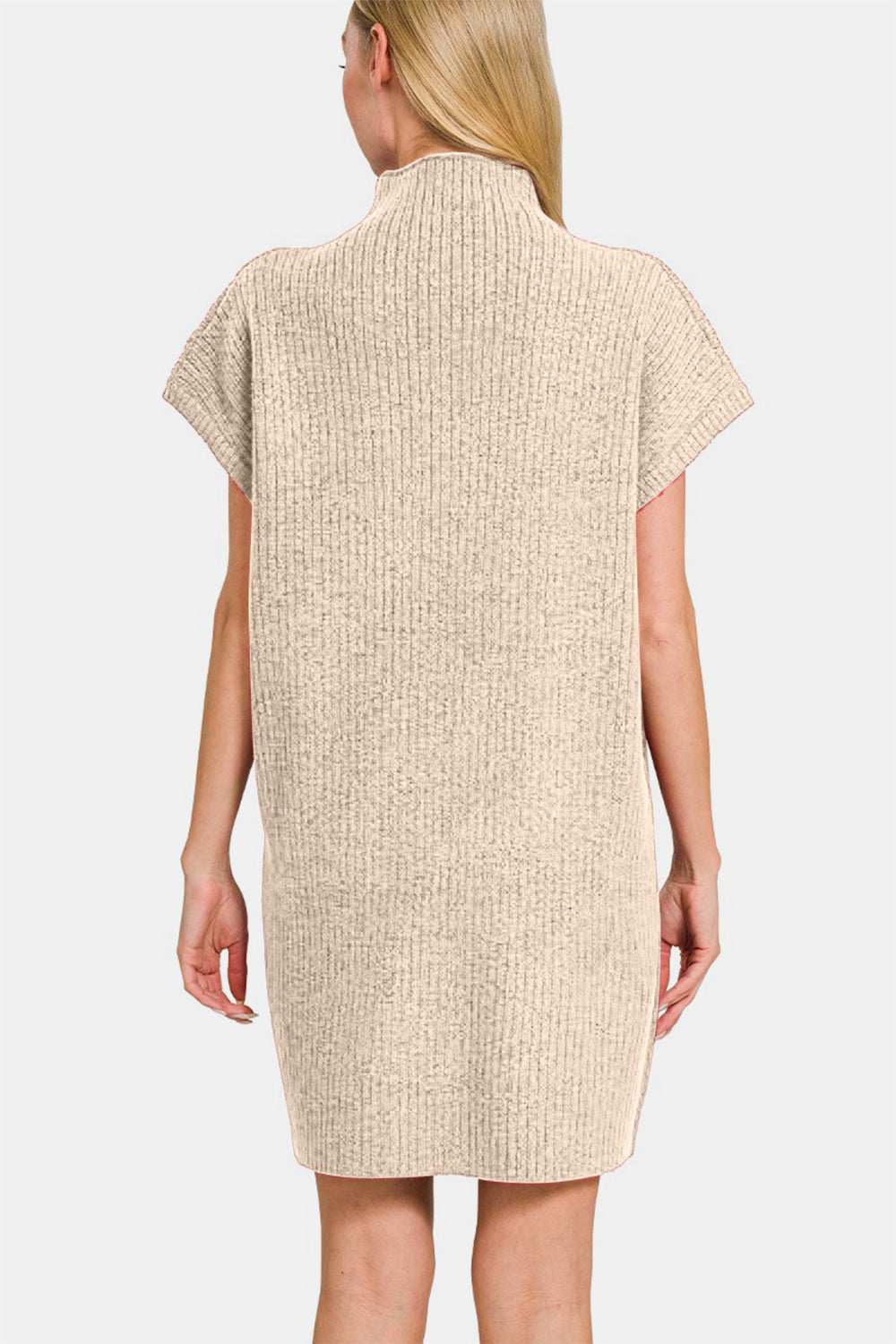 Zenana Short Sleeve Sweater Mini Dress - Charming Charlie