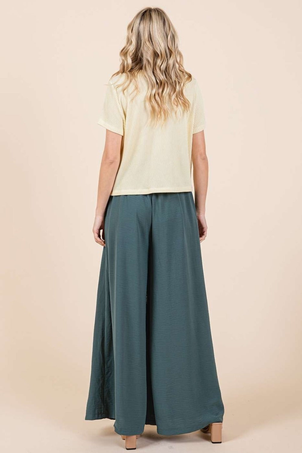 Mittoshop Pleated Wide Leg Pants - Charming Charlie
