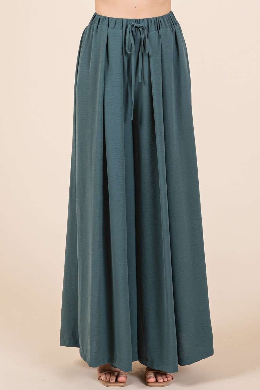 Mittoshop Pleated Wide Leg Pants - Charming Charlie