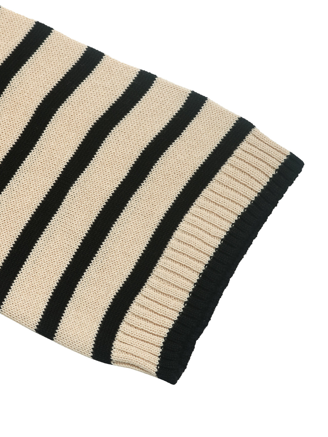 Striped Round Neck Long Sleeve Knit Top - Charming Charlie